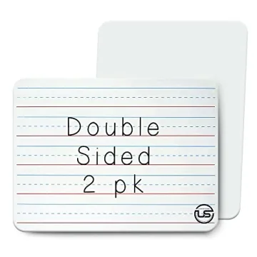 Small White Dry Erase Board for Kids 2pk | Double Sided Lapboard Mini Ideal Dry Erase Board Perfect ...