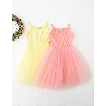 XUNYU Baby Girls Tulle Dress Soft Stylish Toddler Tutu
