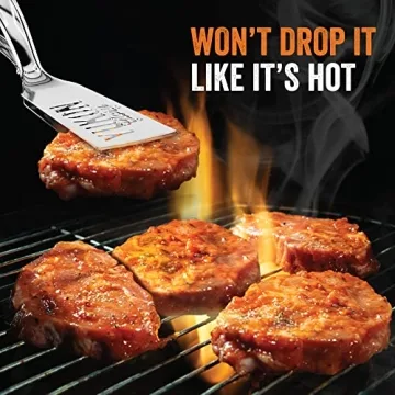 Yukon Glory™ Premium Tongs-Spatula for Grilling Ease