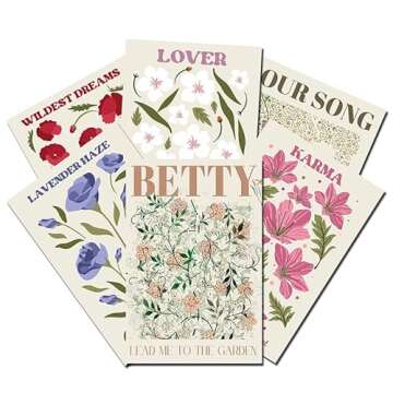 Stunning Flower Poster Set - 6 Unique Canvas Prints