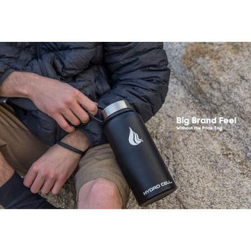 Hydro Cell Insulated Water Bottle - Cold & Hot | 32oz Black