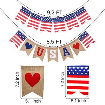 4th of July Decorations - Patriotic Banners for Celebrations