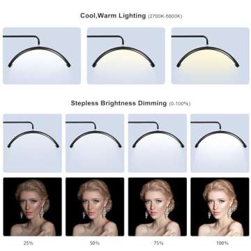 Eyelash Lamp - Dimmable LED Salon Light for Lash Artists