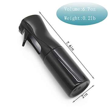 Effortless Mist with TOSERSPBE Continuous Spray Bottle