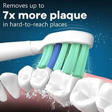 Toptheway Toothbrush Replacement Heads Compatible with Philips Sonicare ProtectiveClean DiamondClean C2 G2 W 4100 5100 5300 Plaque Control, 10 Pack