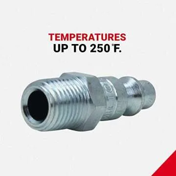 Milton 1/4" NPT M-Style Coupler Plug Kit for Air Tools