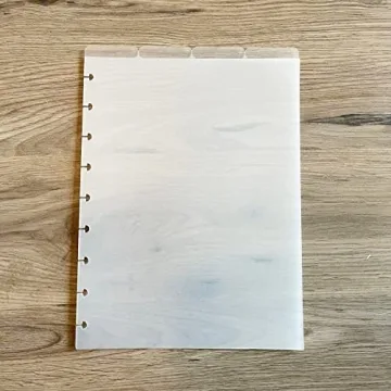 Durable Semi-Transparent Top Index Dividers for Planners