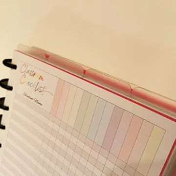 Durable Semi-Transparent Top Index Dividers for Planners