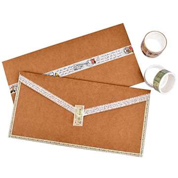 DAPUTOU Vintage Washi Tape Set for Creative Crafters