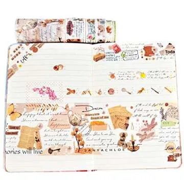 DAPUTOU Vintage Washi Tape Set for Creative Crafters