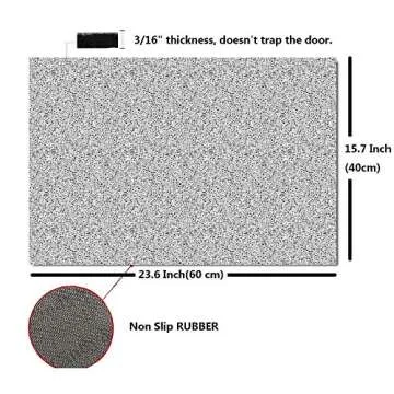 IFHUH Funny Front Door Mat Welcome Foolish Mortals Mat Rubber Non Slip Backing Funny Doormat for Outdoor/Indoor Uses, Low-Profile Rug Mats for Entry 23.6"(W) X 15.7"(L)