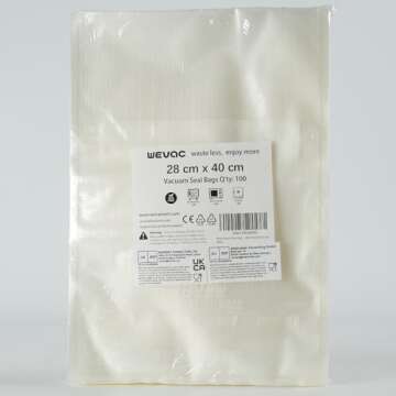 Wevac Vacuum Sealer Bags 100 Gallon 11x16 Inch for Food Storage
