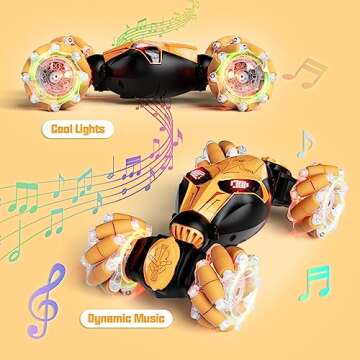 28°C Gesture Sensing RC Car Hand Controlled Remote Control LED Car Toys for Kids 8-12 Years Old, 2....