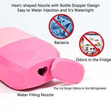 PASNOWFU Upgrade Ice Cube Face Roller, Facial & Eyes and Neck, Brighten Skin & Enhance Your Natural Glow, Facial Treatment to Tighten & Tone Skin & De-Puff The Eye Area, Cryotherapy for Face (Pink)