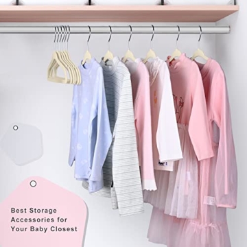 BAGAIL Kids Velvet Hangers for Children's Clothes - 50 Pack