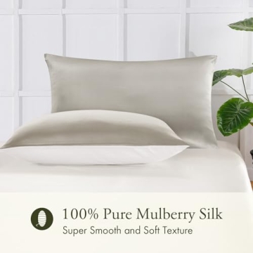 LILYSILK Luxurious Natural Silk Pillowcase for All
