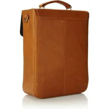 Deluxe Double Wine Bottle Carrier – Tan Stylish Design