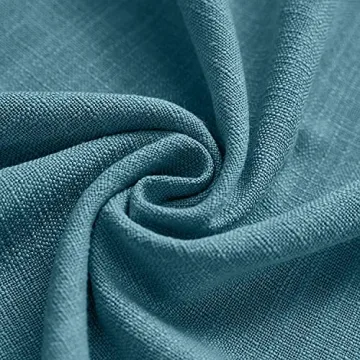 TWOPAGES 84 inch Heavy Blackout Curtain, Aegean Blue