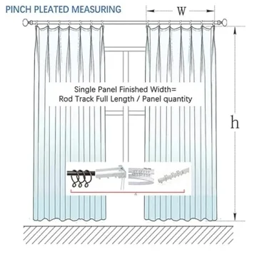 TWOPAGES 84 inch Heavy Blackout Curtain, Aegean Blue