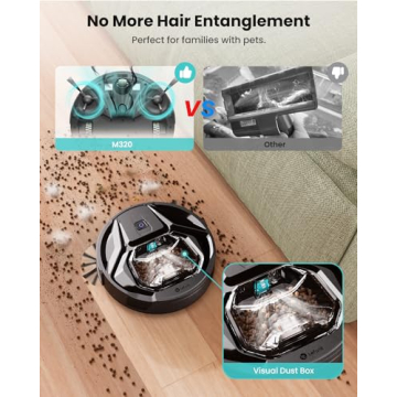 Lefant M320 Robot Vacuum with 6000 Pa Suction and Smart Control