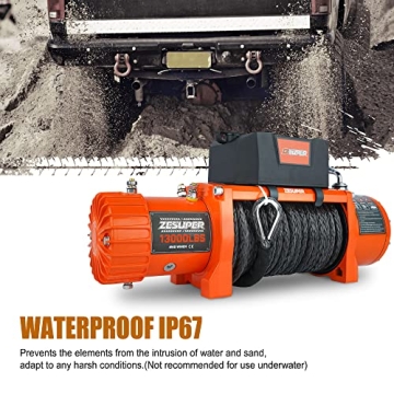 ZESUPER 13000-lb Electric Winch Kit for Trucks and SUVs