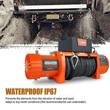 ZESUPER 13000-lb Electric Winch Kit for Trucks and SUVs