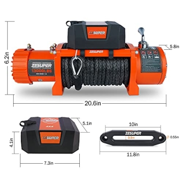 ZESUPER 13000-lb Electric Winch Kit for Trucks and SUVs