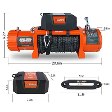 ZESUPER 13000-lb Electric Winch Kit for Trucks and SUVs