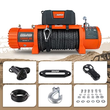 ZESUPER 13000-lb Electric Winch Kit for Trucks and SUVs