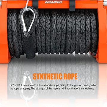 ZESUPER 13000-lb Electric Winch Kit for Trucks and SUVs