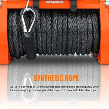 ZESUPER 13000-lb Electric Winch Kit for Trucks and SUVs