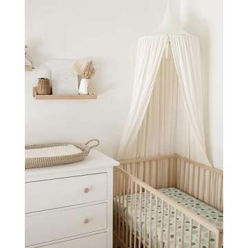 Blissful Diary Muslin Crib Sheets for Girl Boy, Boho Neutral Soft Cotton Baby Sheet for 52''x28'' Standard Crib Mattress, 2 Pack(Monstera&Dark Green)