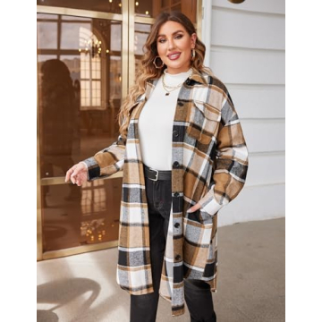 Stylish Plus Size Flannel Shirt for Any Occasion