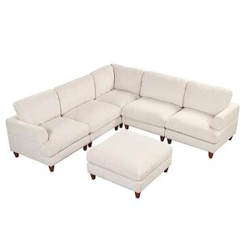 Stylish WILLIAMSPACE 98" Modular Sectional Couch for Comfort