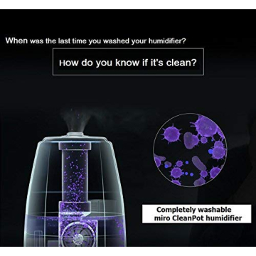 Miro Ultrasonic Humidifier - Easy Clean & Quiet Power