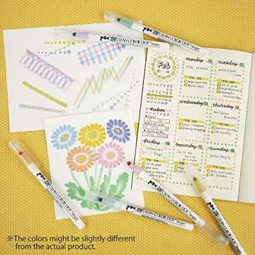 Kuretake CLEAN COLOR DOT Markers Set for Creative Planners