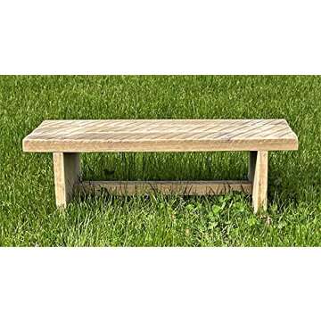 Authentic Amish Classic Amish Reclaimed Wood Step Sitting Stool Footstool Deck Patio Door Platform, Indoor Outdoor. Natural, Rustic, Heavy Duty, Versatile. Handmade in USA. 24 x 11 x 8”.