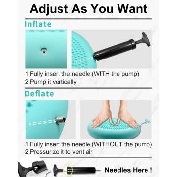 Tumaz Wobble Cushion for Improved Sitting & Focus