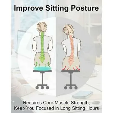 Tumaz Wobble Cushion for Improved Sitting & Focus