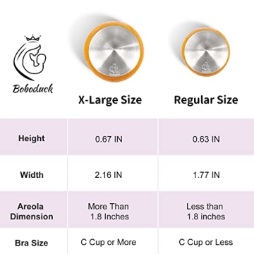 Boboduck Silver Nursing Cups for Breastfeeding Comfort - 925 Silver