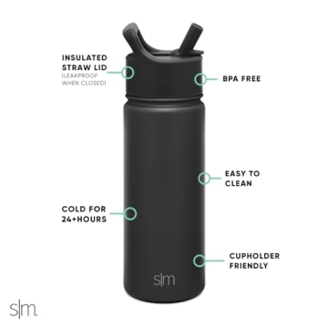 Kids Water Bottle with Straw - Reusable & Insulated