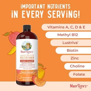 MaryRuth's Hair Growth Multivitamin with Lustriva for Women