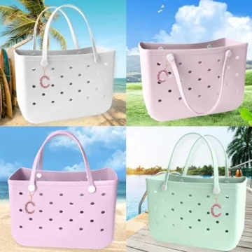 NZNDB Bag Charms for Bogg Bag Accessories, bogg bag accessories charm for Women Girls, personalized letters Decorative for Bitty Bogg Bag Handbags Beach Totes bags(C)