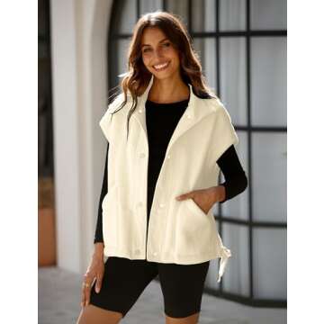GTLIAE Women's Fleece Vest - Cozy & Stylish Outerwear