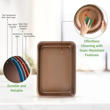 NutriChef 20-Piece Nonstick Cookware Set for All Cooktops