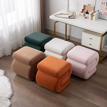 KIVENJAJA Velvet Ottoman - Stylish & Functional Footrest