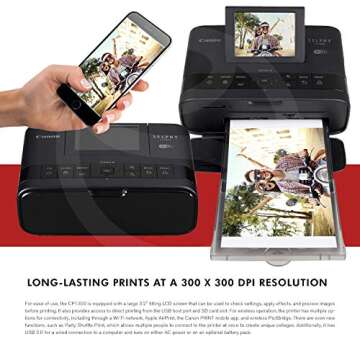 Canon SELPHY CP1300 Wireless Printer for Easy Photo Printing