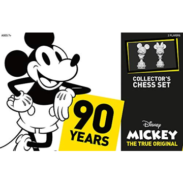 Mickey The True Original Chess Set 90th Anniversary | Collectable Piece Figures Set | 32 Custom Scup...