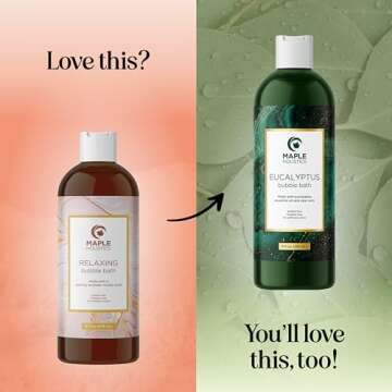 Luxurious Lavender Bubble Bath for Women - Sulfate Free Lavender Vanilla Bath Bubbles for Women Relaxing Bath Foam with Chamomile Calendula and Sage - Aromatherapy Bubble Bath Foaming Bath Oil for tub