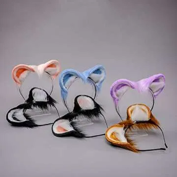 Versatile Fxaelian Cosplay Headband with Posable Ears